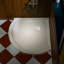 BOIS 36 po X 36 po Base de douche ronde à angle solide de style néo-angle en blanc avec couvercle de drain-115678094
