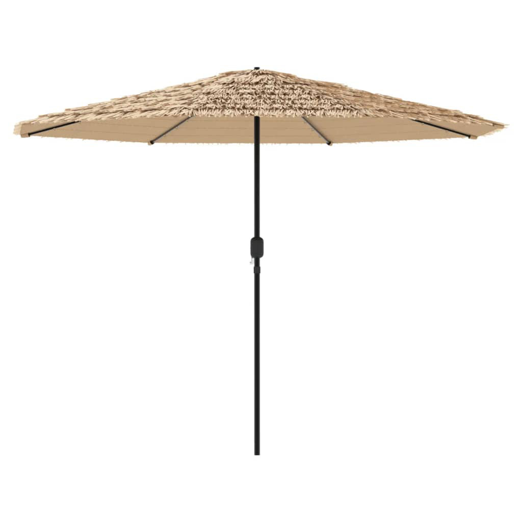VIDAXL Garden Parasol Steel LED Brown 9.9kg - Image 4