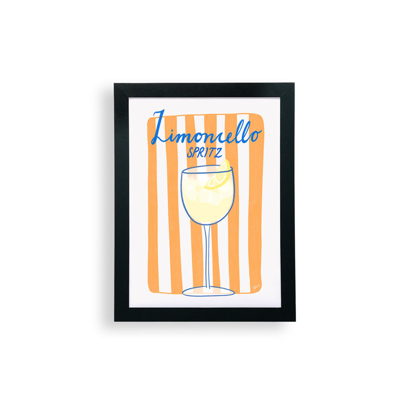 AthenesAtelier Limoncello Sespritz, affiche encadrée, H 12 po x l 9 po