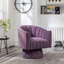 Fauteuil demi-tonneau pivotant en velours capitonné l 28 po Murrow-1561321256