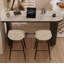 Table de bar style français en pierre frittée minimaliste-946596593