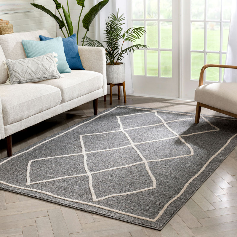 Harlow Moroccan Synthetic Area Rug, Rectangle 160 x 220cm