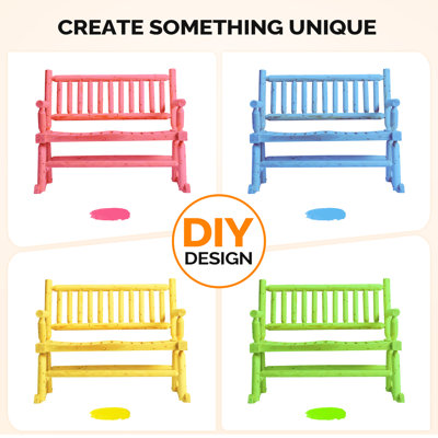 44-Inch Patio Wooden Rocking Bench