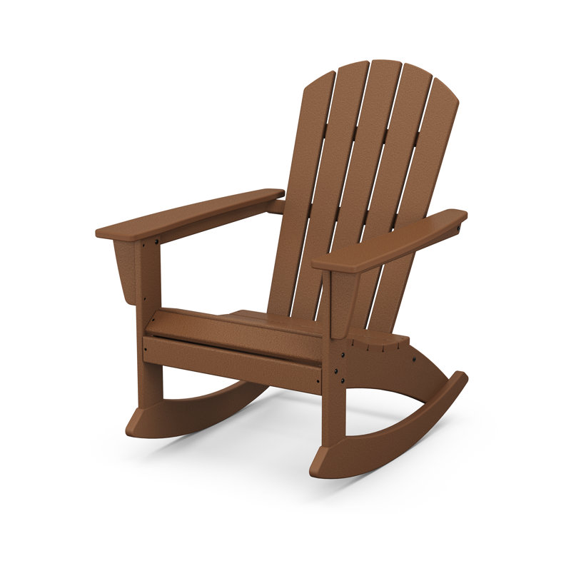 Chaise berçante Adirondack POLYWOOD Nautical, Teck