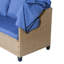 Ensemble de canapé de patio en résine tressée résistant aux rayons UV de 4 pièces avec auvent rétractable, coussins et table élévatrice Topmax-1429685662