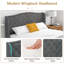 Grand lit plateforme tapissier Firmina