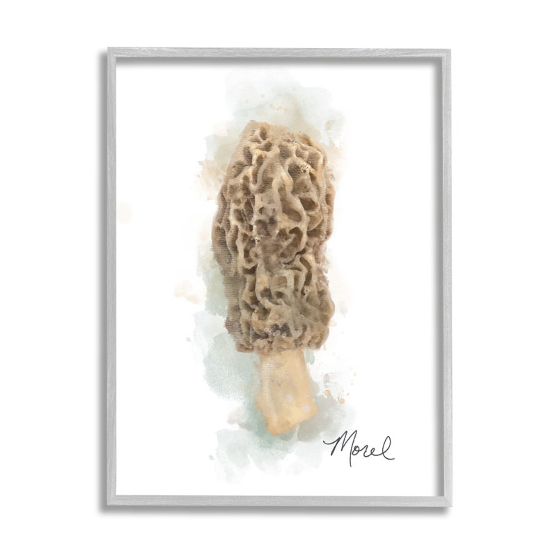 «Abstract Morel Mushroom», impression sur bois par Matthew Piotrowicz, H 14 po x l 11 po x P 1,5 po