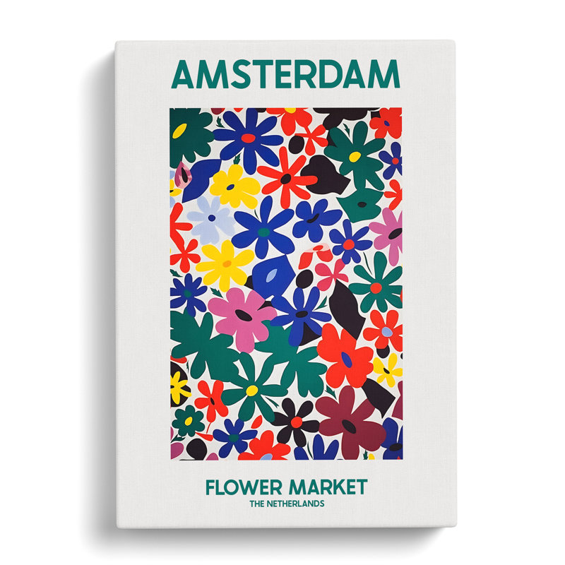 Amsterdam Flower Market Exhibition 8 - Wrapped Canvas, 91cm H x 60cm W x 3cm D