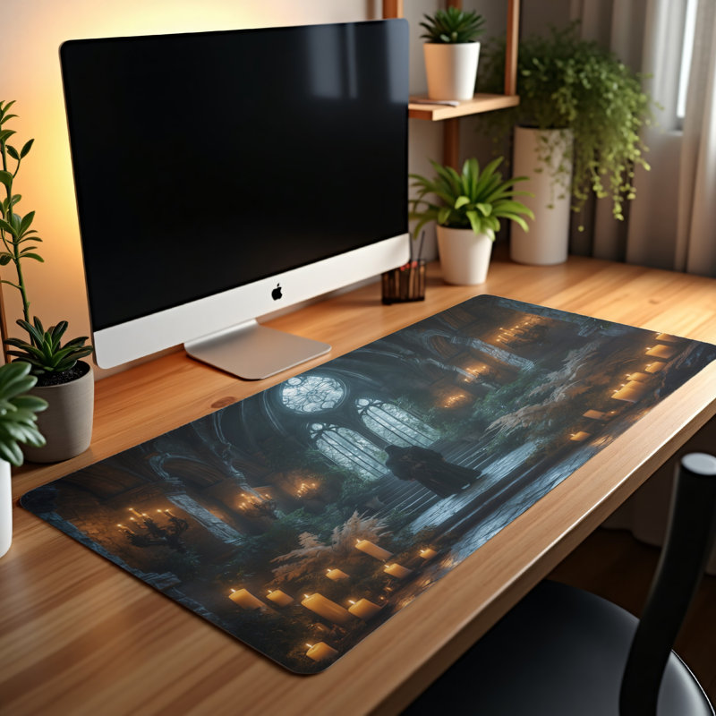 Polyester Desk Pad, 31.5x15.5