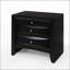 Élégante table de chevet en bois avec deux tiroirs et un plateau coulissant pour un rangement et une commodité accrus dans la chambre à coucher