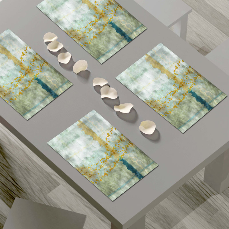 Polyester Abstract Rectangle Placemat