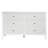 Modern White Fluted 6 Drawer Dresser