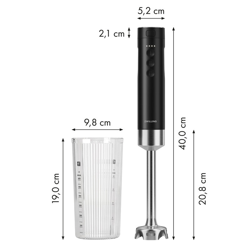 ZWILLING Xtend Cordless Hand Blender And Accessory 4-Pc Set (Battery Not Included)