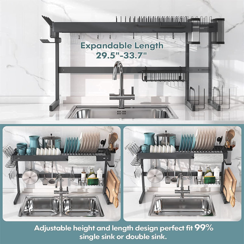Adjustable Stainless Steel Dish Rack