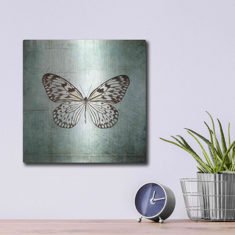 «French Butterfly V» par Debra Van Swearingen, H 12 po x l 12 po