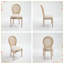 Ensemble de 2 chaises rembourrées French Country