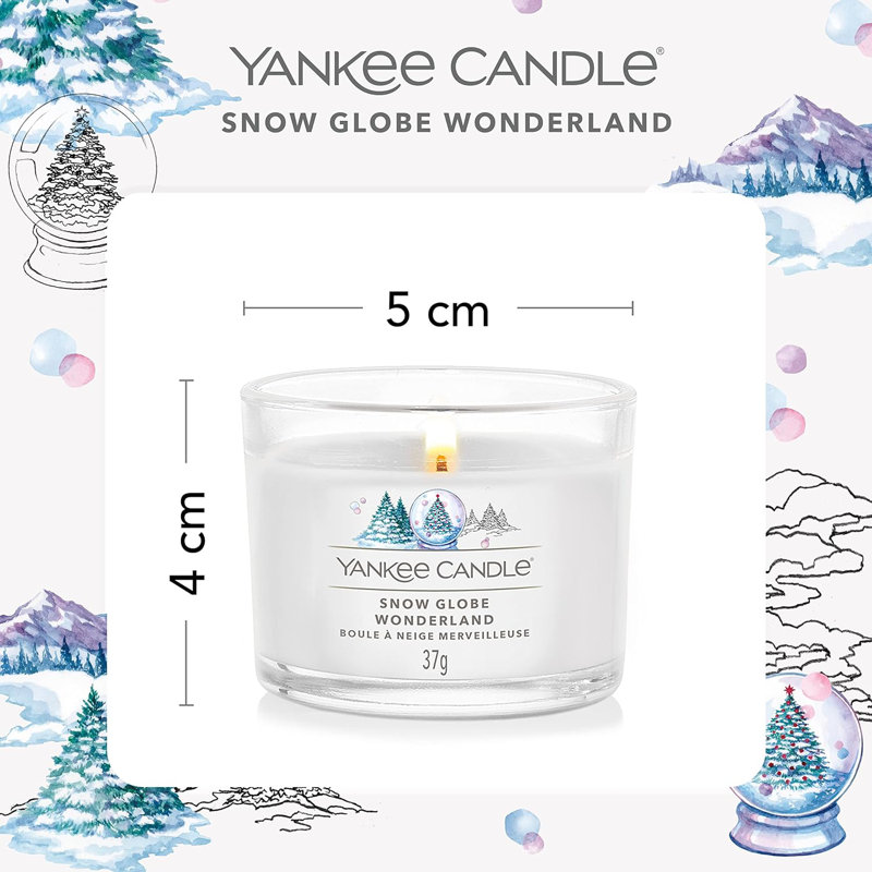 Yankee Candle - 3 Packed Filled Votives, Snow Globe Wonderland