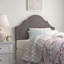 Tête de lit simple tapissier en bois massif Michelly-778073294