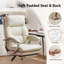 Office Desk Chairs With Foot Rest, Fully Reclining Ergonomic Executive Office Chair With Armrests, High Back Comfy Swivel Computer Chair With Wheels And Lumbar Support-314941344