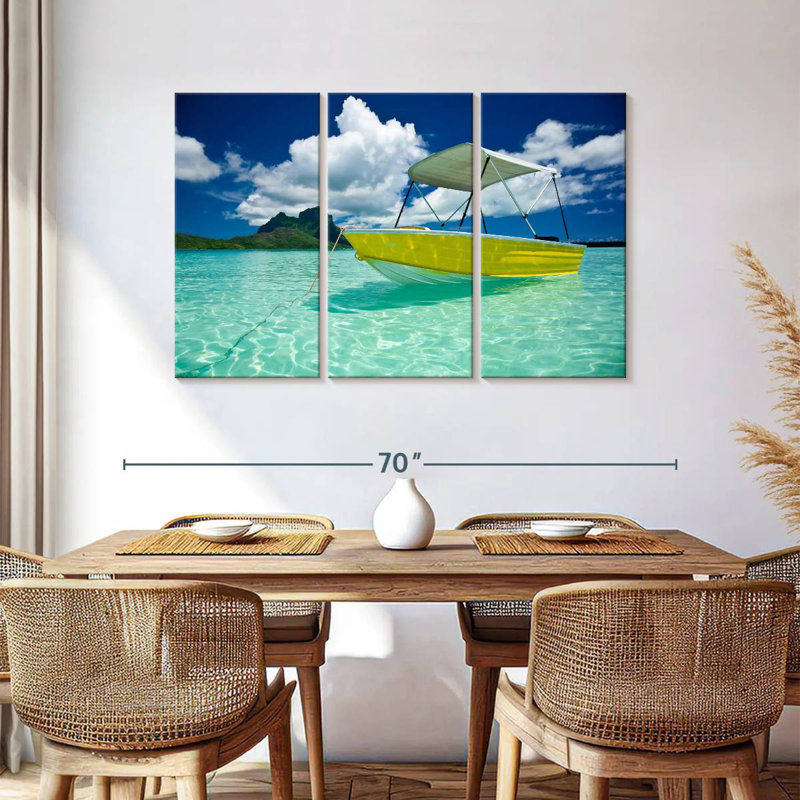 Mehar Bora Bora Boat, 36" H x 57" W