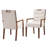 Linden Mid-Century Modern Upholstered Dining Armchairs with Rubberwood Frame-368516722-368516724