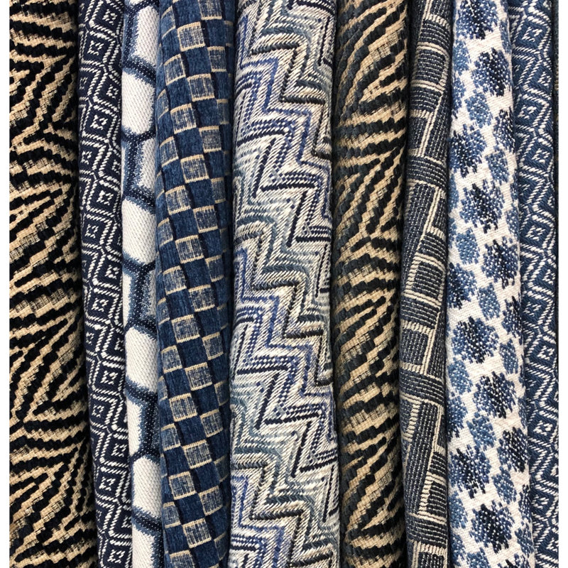 Linford Allonby Weave Fabric, Blue