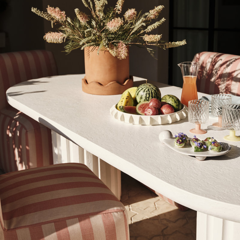 Pipperidge Oval Outdoor Dining Table , 86.5'' in. W 35.5'' in. D