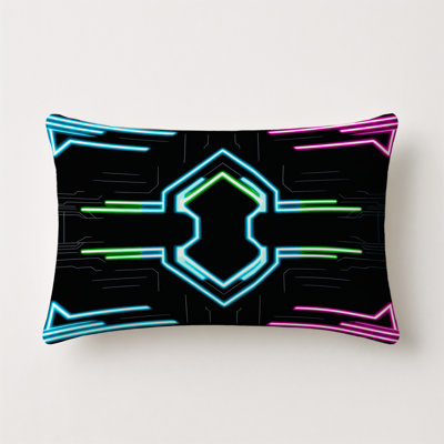 Technotronic Spark Indoor And Outdoor Throw Pillow