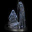 LED Lighted Acrylic Holy Family Nativity Scene On Mirror Christmas Decoration - 17"