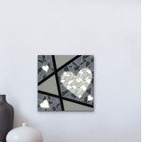 My Heart Shines For You - White Hearts Painting by Eddie Bruckner