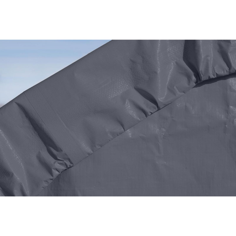 Large Gray Portable Steel Peak Roof Storage Shed