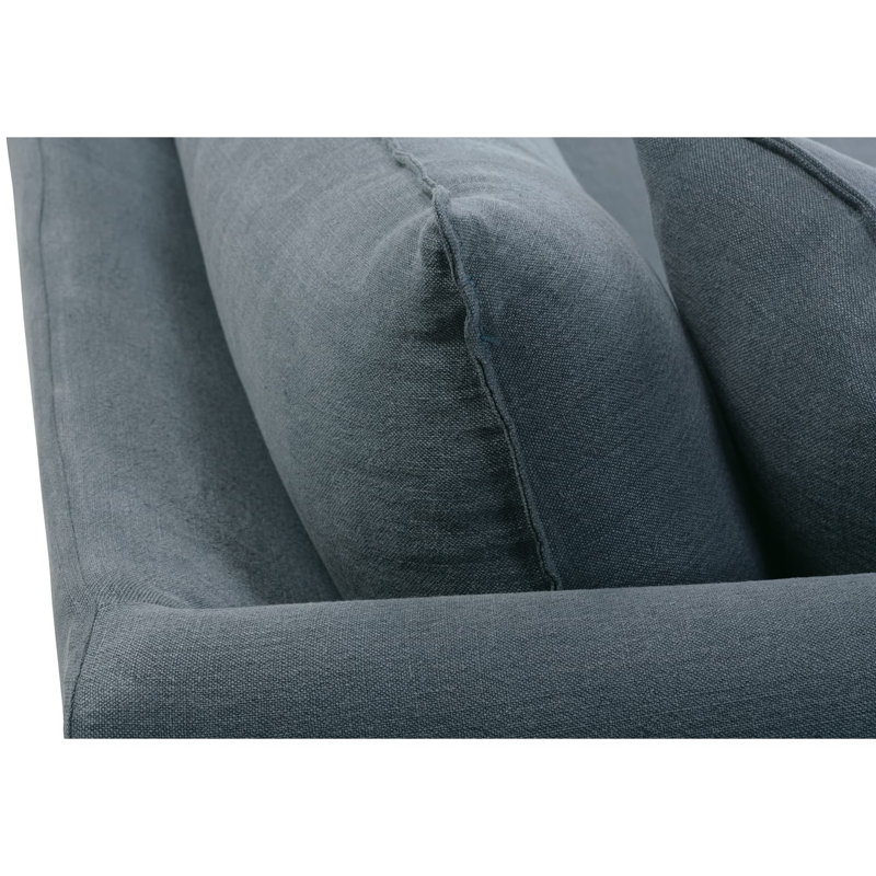 Alana Slipcovered Sofa, Indigo Linen