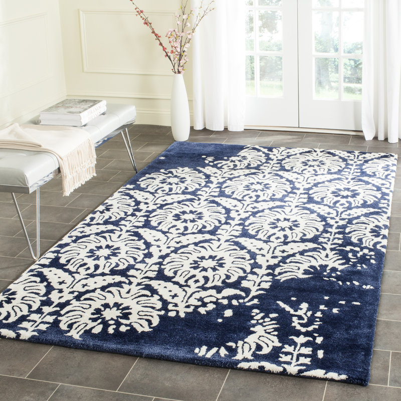 Rudra Hand Tufted Wool Rug, Rectangle 6' x 9'