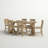 Averie 6 - Person Extendable Pine Solid Wood Solid Wood Top Trestle Dining Set