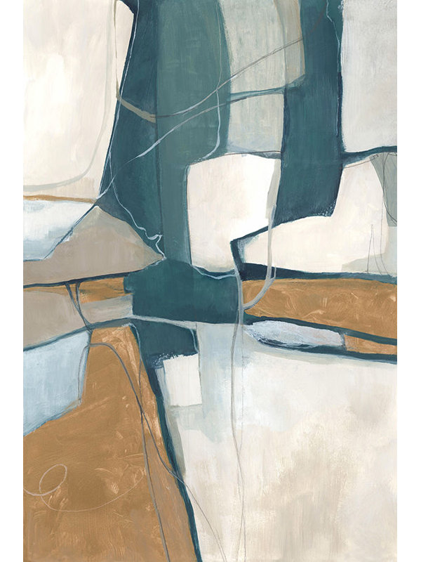 «Capital II» par Jacob Lincoln - art mural encadré, Image au gel brossé