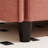 Red 6 Seater Fabric U-Shaped With Movable , High - Density Foam And Side Pocket On Arm 141.5'' Couch Springs Construction Design-805884113