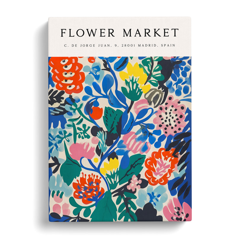 Madrid Flower Market Exhibition No.4 - Wrapped Canvas, 50cm H x 35cm W x 3cm D