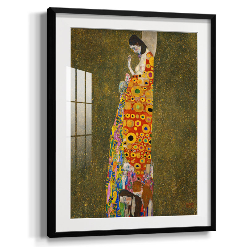 Gustav Klimt IV - Impression encadrée, Noir