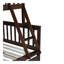 Lit superposé simple au-dessus de double en bois d'hévéa avec lit gigogne, échelle convertible et garde-corps, lit convertible détachable, avec lit gigogne simple, espresso