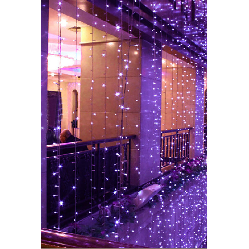 Rideau 300 lumières glaçons, Mauve