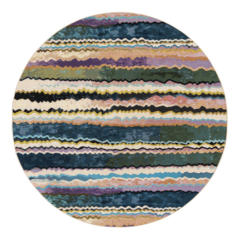 Core Hower Indoor/Outdoor Area Rug, Round 7'10"