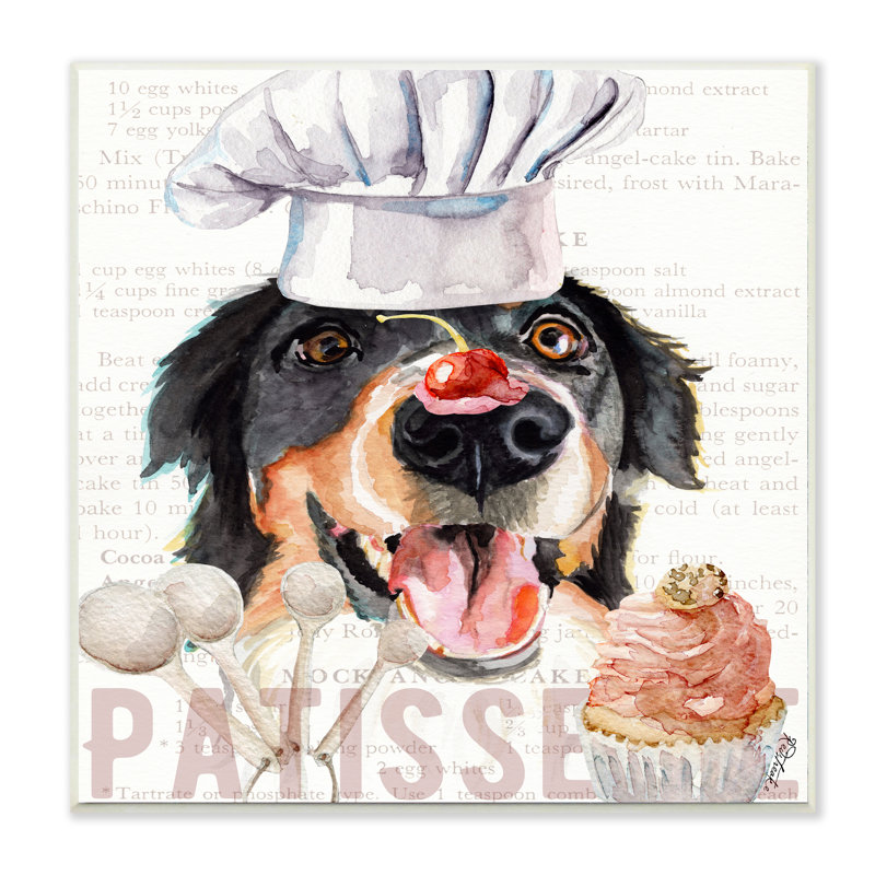 «Mountain Dog Kitchen Bakery Pet», reproduction d'art, Plaque murale, H 12 po x l 12 po x P 0,5 po