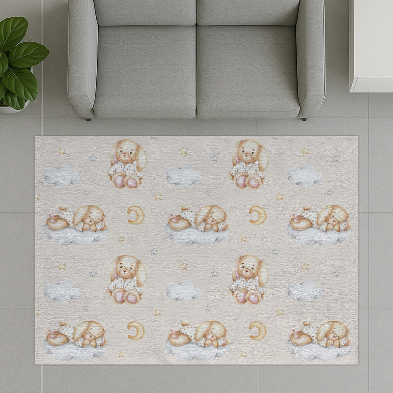 Geometric Shapes Area Rug, Rectangle 140 x 200 cm