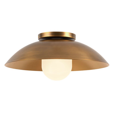 Umbra 14-in Black Semi-Flush Mount