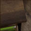 L-Shaped Desk with Rustic Style, Brown finish