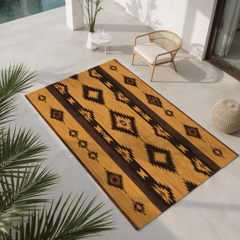 Sand Dune Whispers Indoor And Outdoor Area Rug, Rectangle 4' x 6'