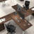 Bush Business Furniture Vista 72W L Shaped Desk With Splayed Metal Legs And Mobile File Cabinet - Reversible-103895233-103895234