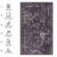 Tapis noir et bourgogne lavable-326858911