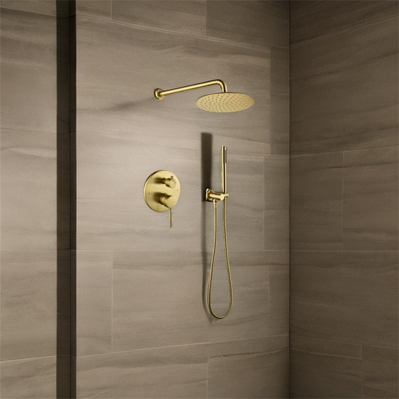Complete Shower System, Gold