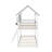 Twin Over Twin Bunk Bed Wood Bed With Roof, Window, Guardrail And Ladder-645205889